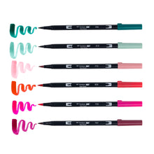Load image into Gallery viewer, Dual Brush Pen Art Markers, Very Berry, 6-Pack