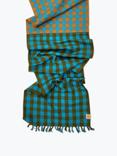 Load image into Gallery viewer, Chunky Plaid Table Runner - Pond