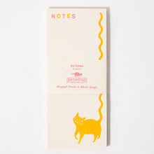 Load image into Gallery viewer, Squiggle Tail Cat - Risograph Notepad