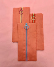 Load image into Gallery viewer, Center zip pencil pouch