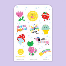 Load image into Gallery viewer, Card & Super Sticker Set - Cat Birthday Purr