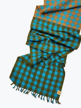Load image into Gallery viewer, Chunky Plaid Table Runner - Pond