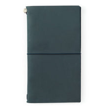 Load image into Gallery viewer, Traveler's Notebook Starter Kit - Regular Size - Blue Leather