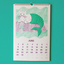 Load image into Gallery viewer, 2025 Risograph Wall Calendar - Ain't Life Grand?