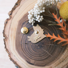 Load image into Gallery viewer, Fox in Forest Enamel Pin