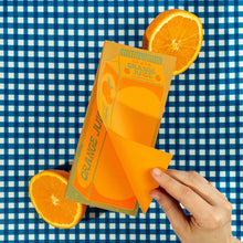 Load image into Gallery viewer, Orange Juice - Risograph Notepad