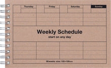 Load image into Gallery viewer, Dayfree Undated Weekly Schedule