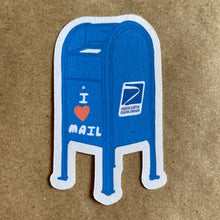 Load image into Gallery viewer, I heart mail paper sticker