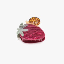 Load image into Gallery viewer, Strawberry Garden Snail Hair Claw Clip