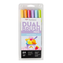 Load image into Gallery viewer, Dual Brush Pen Art Markers, Yay Sorbet, 6-Pack