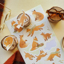Load image into Gallery viewer, Lovely Little Foxes Sticker Sheet