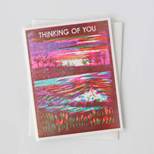 Load image into Gallery viewer, Thinking of You (Ocean Sunrise) Letterpress Card