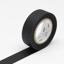 Load image into Gallery viewer, Matte Black Washi tape