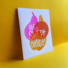 Load image into Gallery viewer, Sweet 'n' Fruity Birthday Risograph Greeting Card