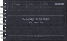 Load image into Gallery viewer, Dayfree Undated Weekly Schedule