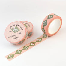 Load image into Gallery viewer, Floral Diamonds 15mm Washi Tape