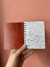 Load image into Gallery viewer, STRATAGEMS - handmade rescued notebook