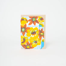 Load image into Gallery viewer, Bold Flower Birthday Letterpress Greeting Card by Egg Press