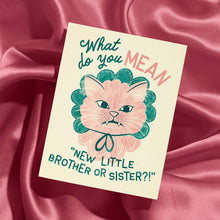Load image into Gallery viewer, New Little Brother or Sister - Risograph Baby Card