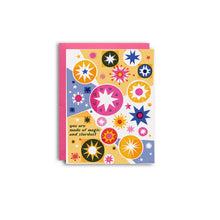 Load image into Gallery viewer, Magic and Stardust Risograph Greeting Card