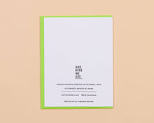 Load image into Gallery viewer, Dumpster Fire Letterpress Greeting Card