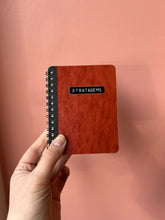 Load image into Gallery viewer, STRATAGEMS - handmade rescued notebook