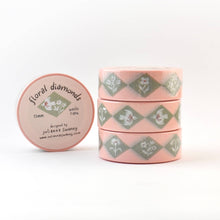 Load image into Gallery viewer, Floral Diamonds 15mm Washi Tape