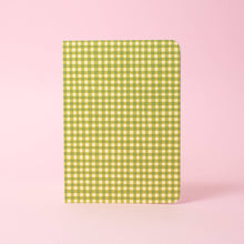 Load image into Gallery viewer, Foldeeo Notebook Folio B6, Green Gingham