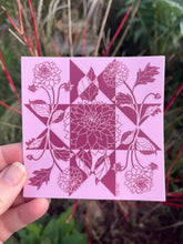 Load image into Gallery viewer, Dahlia Quilt Sticker