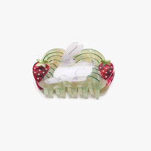 Load image into Gallery viewer, Strawberry Fields Rabbit Hair Claw