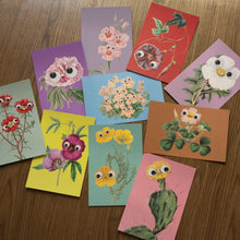 Load image into Gallery viewer, Googly Botany - assorted Postcards