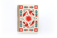 Load image into Gallery viewer, Folk Flower Coil Notebook