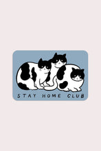 Load image into Gallery viewer, Stay Home Club Tuxedo Cats Vinyl Sticker