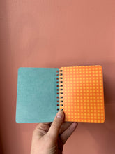 Load image into Gallery viewer, HAPPY THOUGHTS - handmade rescued notebook