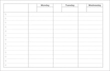 Load image into Gallery viewer, Dayfree Undated Weekly Schedule