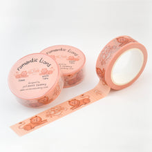 Load image into Gallery viewer, Romantic Lions Pink 15mm Washi Tape