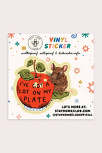 Load image into Gallery viewer, A Lot On My Plate Vinyl Sticker