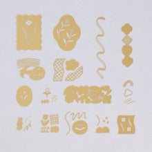 Load image into Gallery viewer, KITTA Gold foil transfer stickers