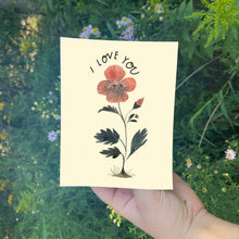 Load image into Gallery viewer, I Love You Flower Faces Greeting Card