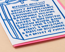 Load image into Gallery viewer, Birthday Wish List Greeting Card