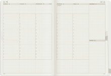 Load image into Gallery viewer, 2025 A5 Weekly Planner | Core | Unstacked Weekends| 52gsm Tomoe River Paper
