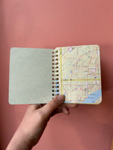 Load image into Gallery viewer, ADVENTURES - handmade rescued notebook