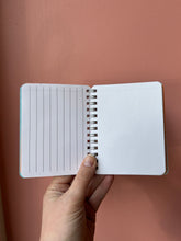 Load image into Gallery viewer, HAPPY THOUGHTS - handmade rescued notebook