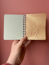 Load image into Gallery viewer, Unicorn Sightings - handmade rescued notebook