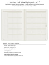 Load image into Gallery viewer, A5 Undated Planner