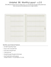 Load image into Gallery viewer, B6 Undated Planner