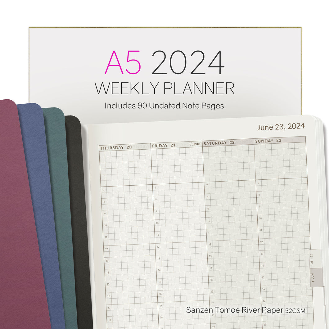 2024 A5 Weekly Planner (unstacked)