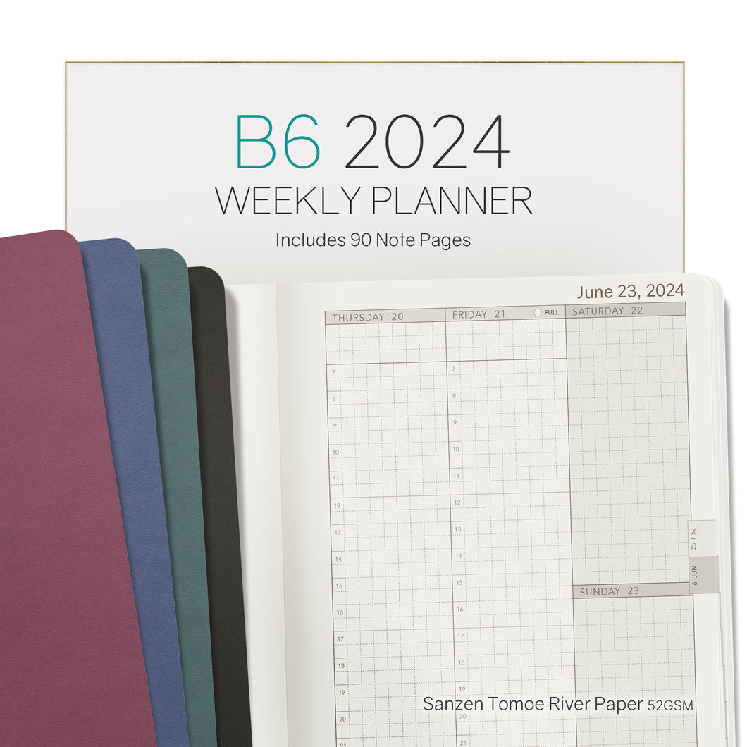 2024 B6 Weekly Planner (stacked)