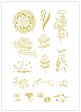 Load image into Gallery viewer, KITTA Gold foil transfer stickers