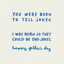 Load image into Gallery viewer, Dad Jokes - Letterpress Greeting Card
